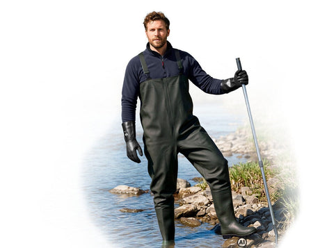 Primary image Waders Aurich olive - AI generated / modified