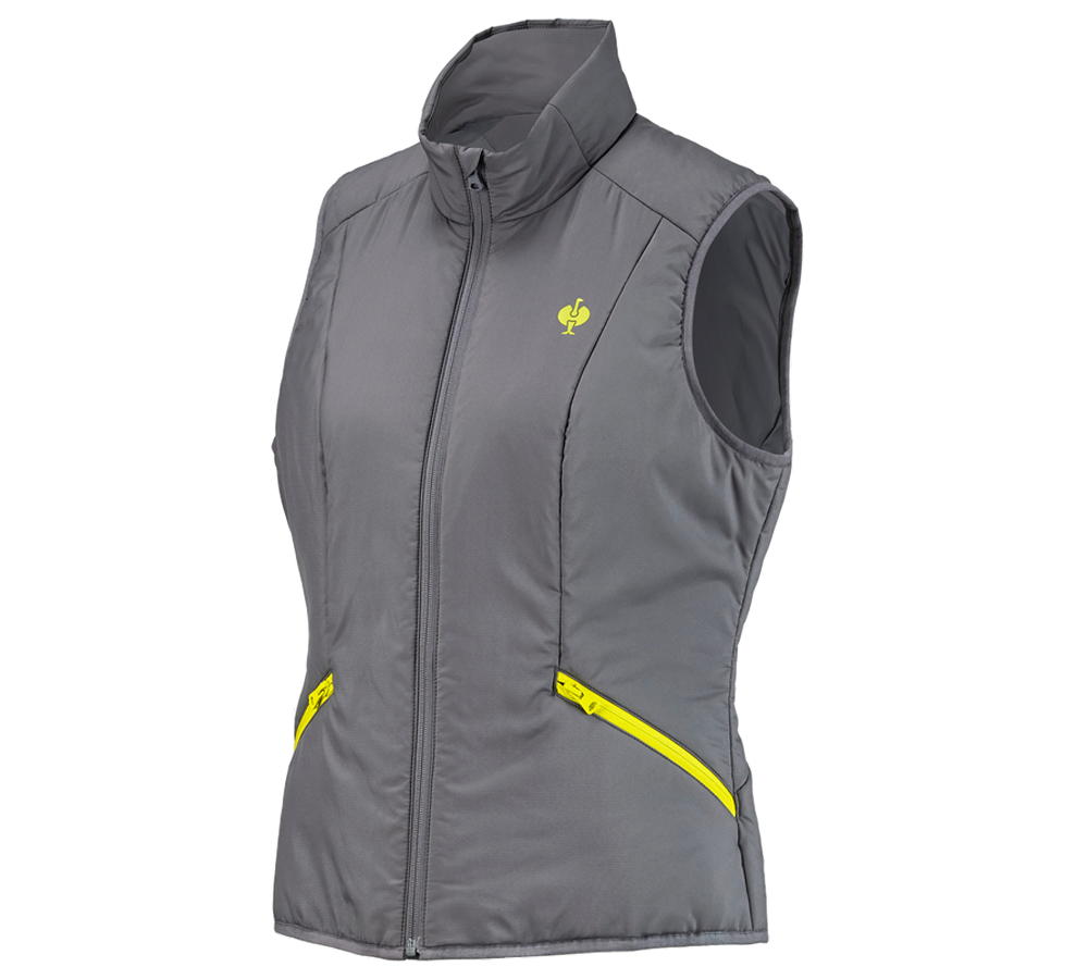 Primary image Bodywarmer e.s.trail, ladies' basaltgrey/acid yellow