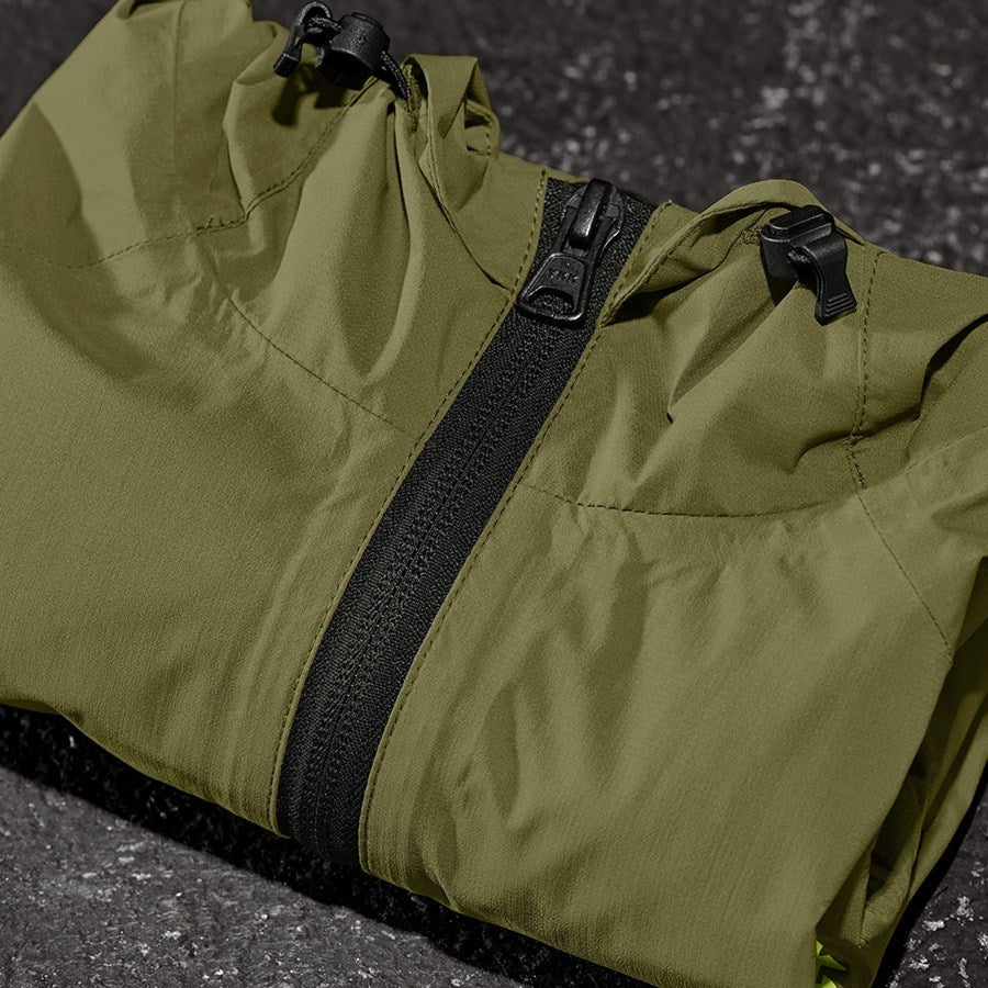 Detailed image Windbreaker light-pack e.s.trail junipergreen/limegreen