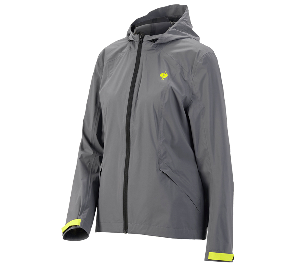 Primary image Windbreaker light-pack e.s.trail, ladies' basaltgrey/acid yellow