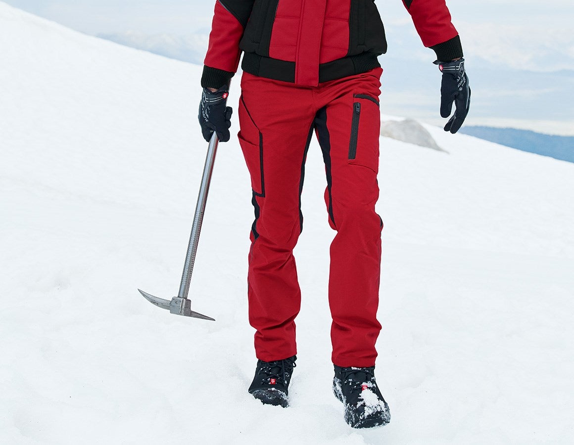 Main action image Winter ladies' trousers e.s.vision red/black