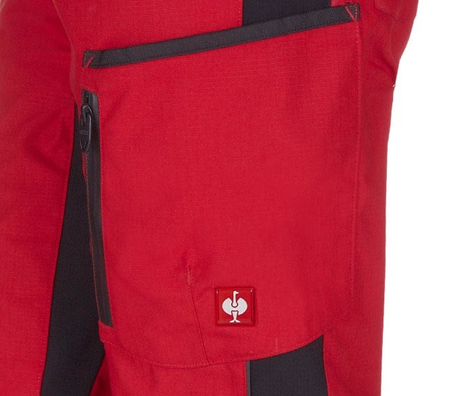 Detailed image Winter ladies' trousers e.s.vision red/black