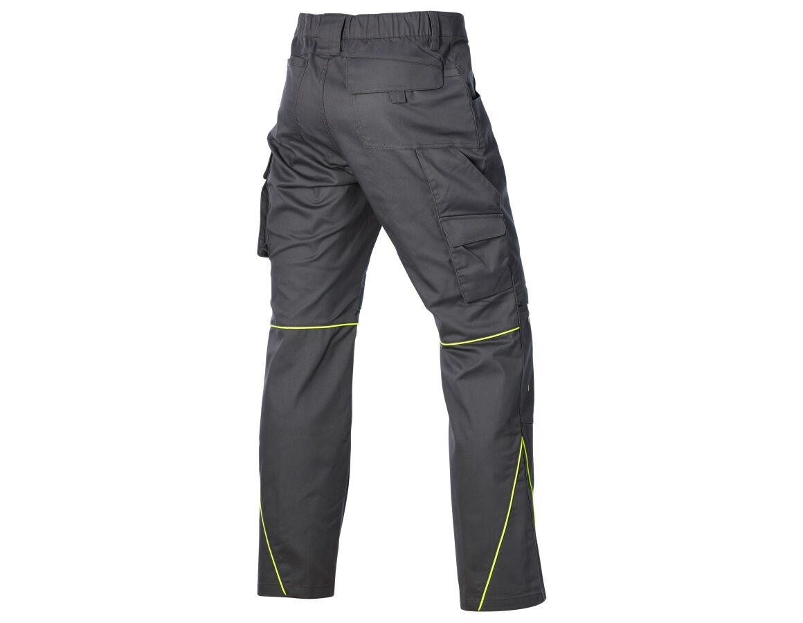 Secondary image Winter trousers e.s.line.core carbongrey/high-vis yellow