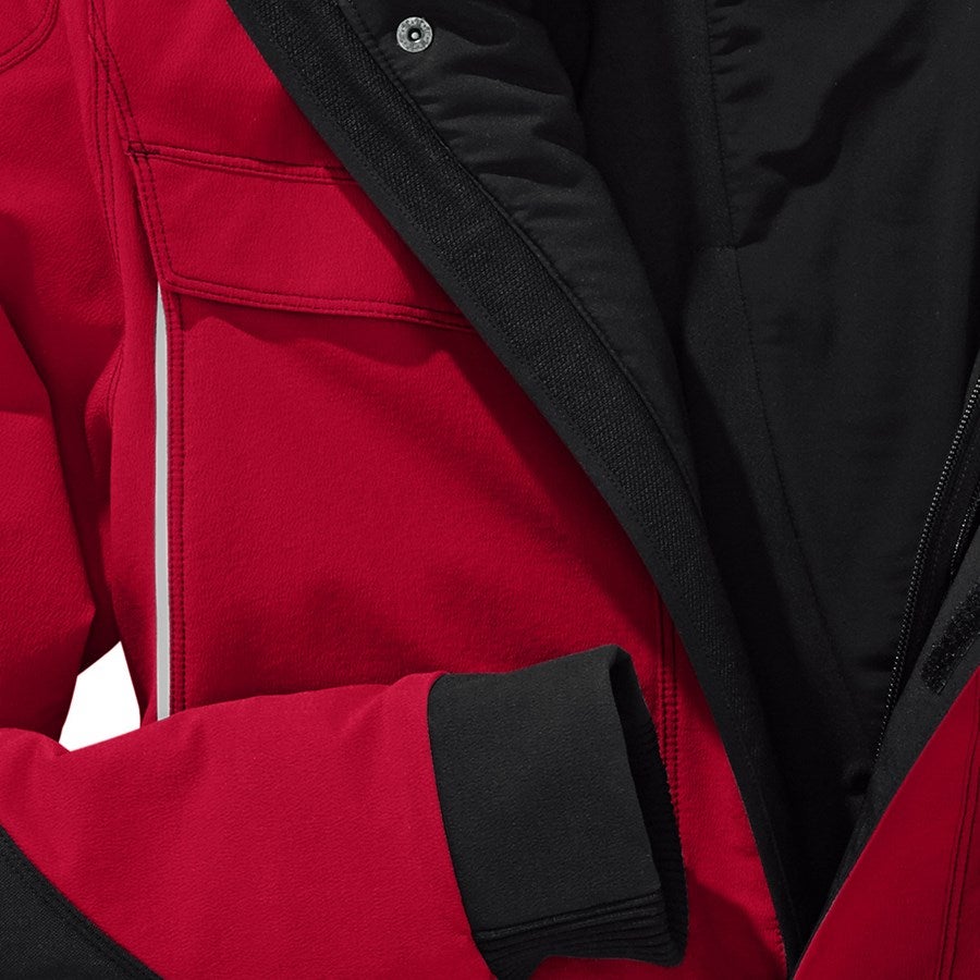 Detailed image Winter functional jacket e.s.dynashield fiery red/black