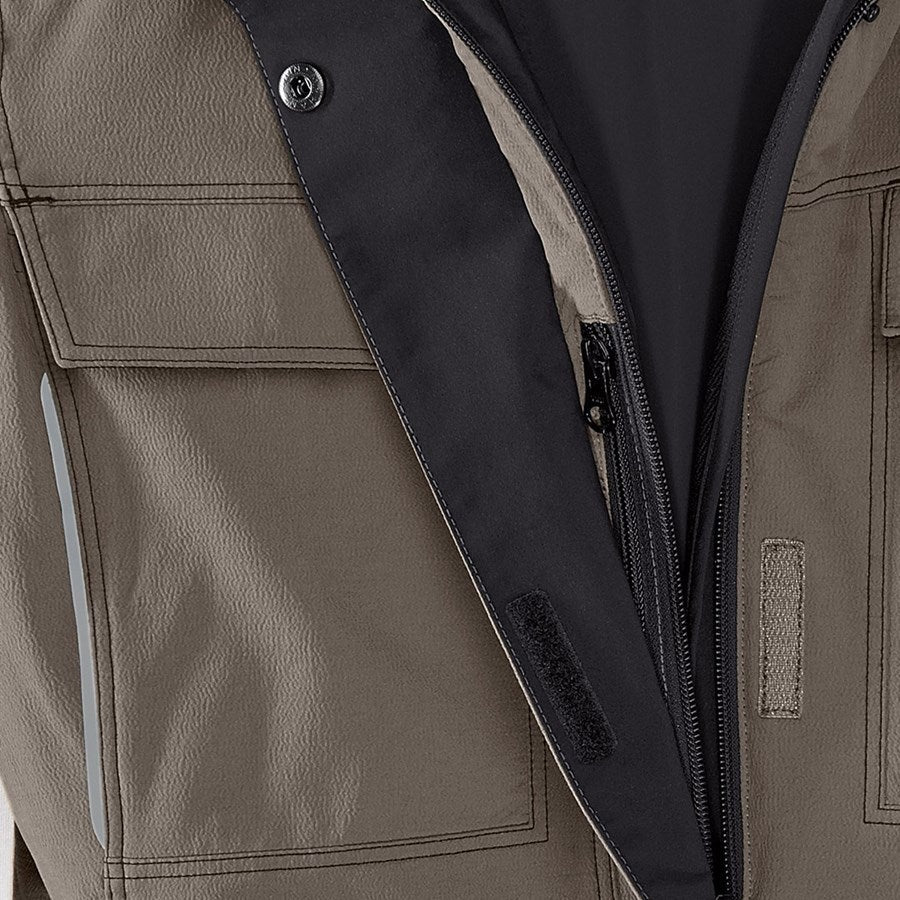 Detailed image Winter functional jacket e.s.dynashield, ladies' stone/black