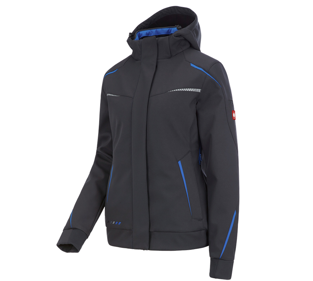 Primary image Winter softshell jacket e.s.motion 2020, ladies' graphite/gentianblue