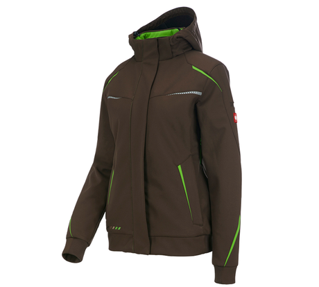 Primary image Winter softshell jacket e.s.motion 2020, ladies' chestnut/seagreen