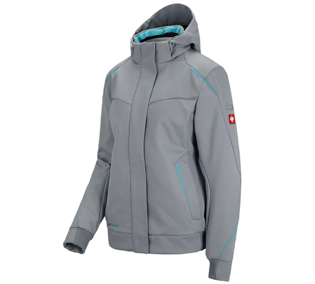 Primary image Winter softshell jacket e.s.motion 2020, ladies' platinum/capri