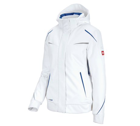 Primary image Winter softshell jacket e.s.motion 2020, ladies' white/gentianblue