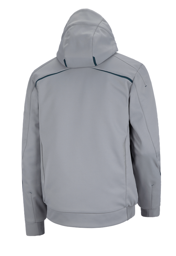 Secondary image Winter softshell jacket e.s.motion 2020, men's platinum/seablue