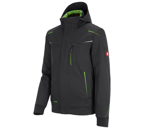 Primary image Winter softshell jacket e.s.motion 2020, men's black/seagreen