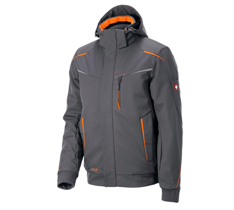 Primary image Winter softshell jacket e.s.motion 2020, men's anthracite/high-vis orange