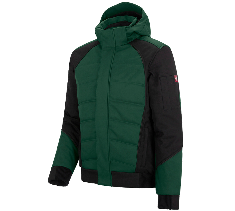 Primary image Winter softshell jacket e.s.vision green/black