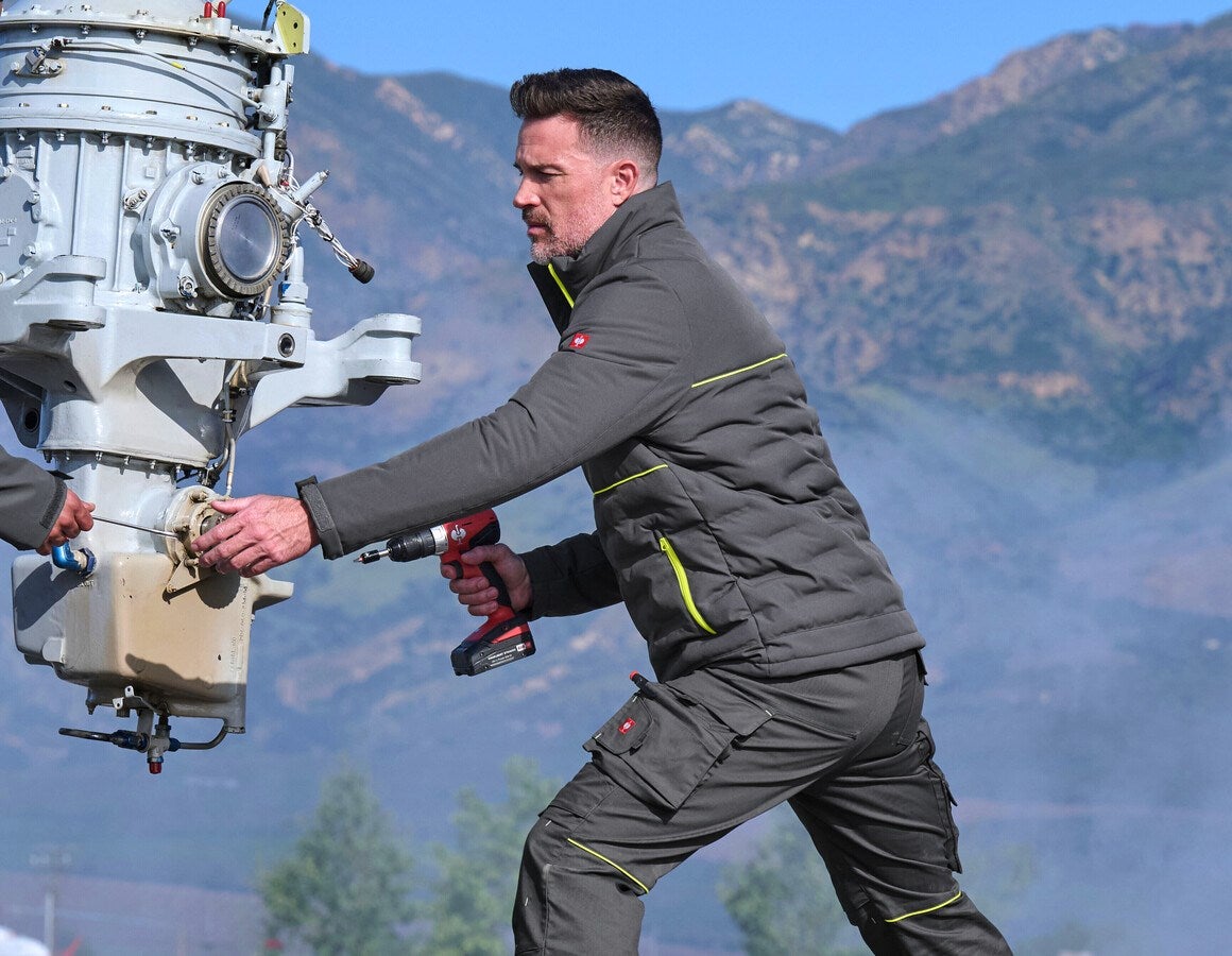 Additional image 3 Winter jacket padded e.s.line.core carbongrey/high-vis yellow