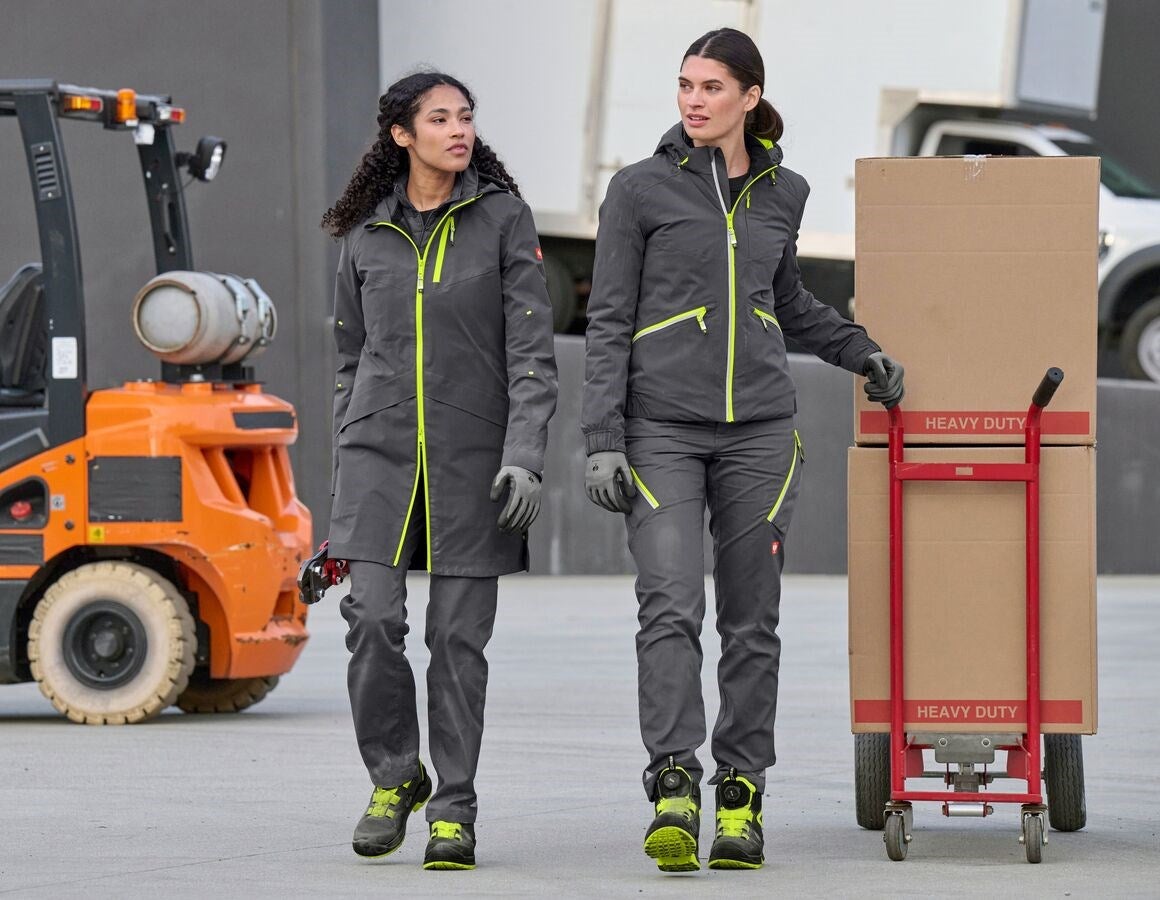 Additional image 1 Winter jacket e.s.ambition, ladies' anthracite/high-vis yellow