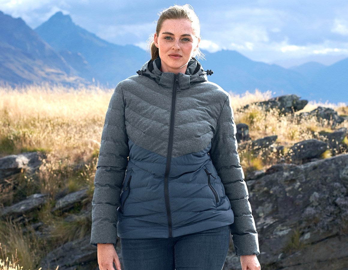 Main action image Winter jacket e.s.motion ten, ladies' slateblue