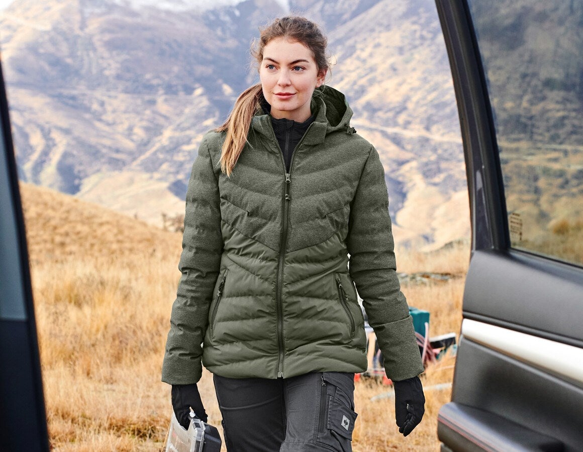 Main action image Winter jacket e.s.motion ten, ladies' disguisegreen
