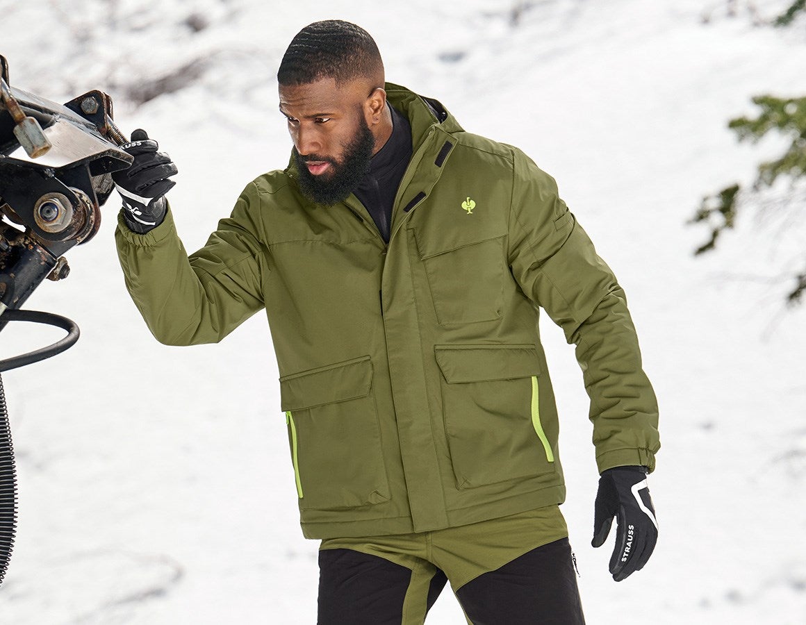 Additional image 1 Winter jacket e.s.trail junipergreen/limegreen