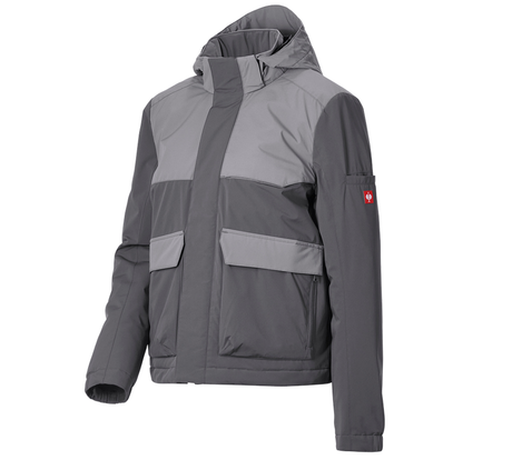 Primary image Winter jacket e.s.trail pure, ladies' carbongrey/basaltgrey