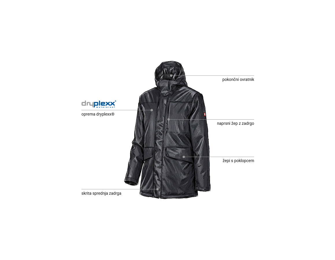 Additional image 1 Zimski anorak e.s.line.nordic črna