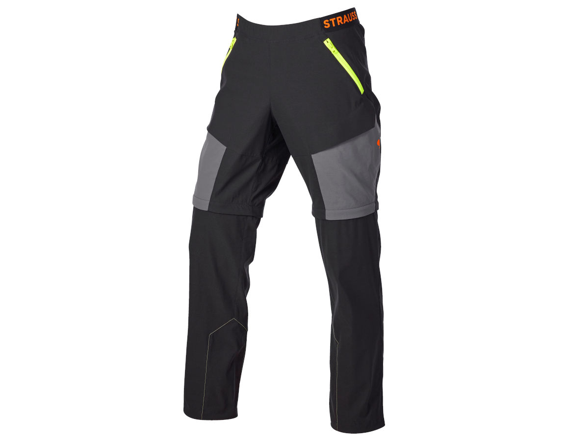 Primary image Zip-off functional trousers e.s.trail black/anthracite/high-vis orange/high-vis yellow