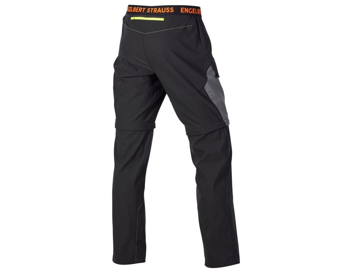 Secondary image Zip-off functional trousers e.s.trail black/anthracite/high-vis orange/high-vis yellow