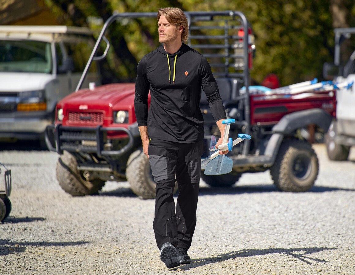 Additional image 1 Zip-off functional trousers e.s.trail black/anthracite/high-vis orange/high-vis yellow