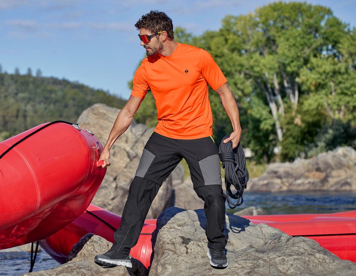Additional image 3 Zip-off functional trousers e.s.trail black/anthracite/high-vis orange/high-vis yellow