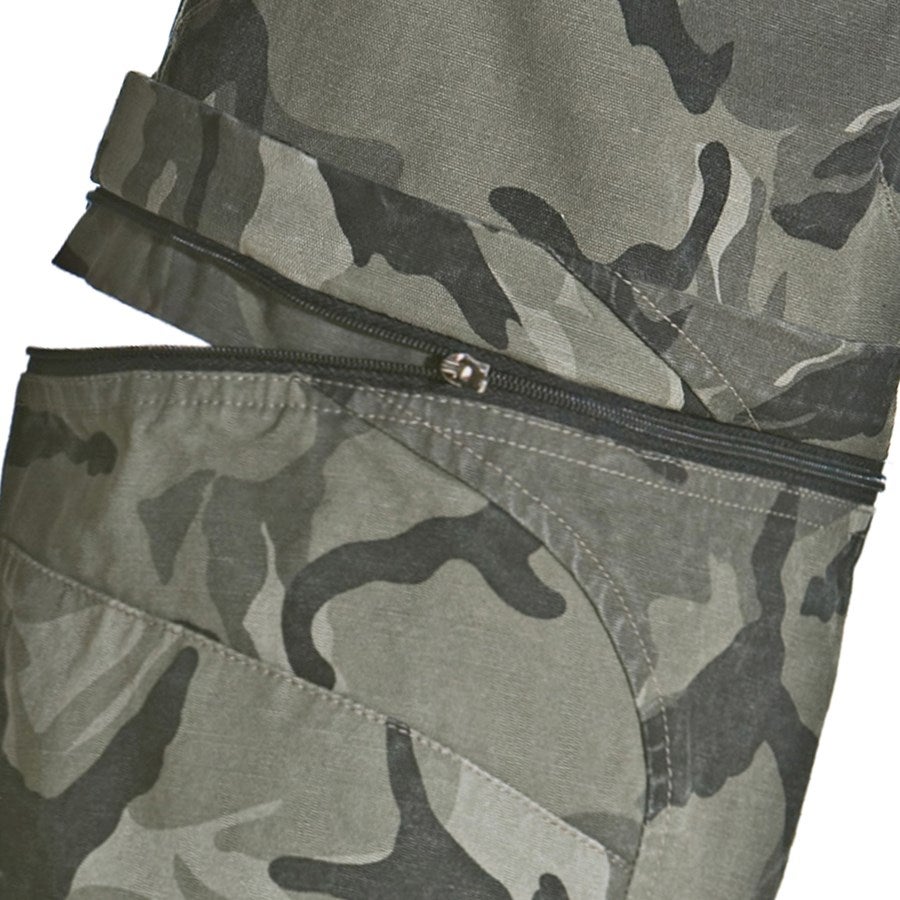 Detailed image Zip off trousers e.s. camouflage camouflage stonegrey