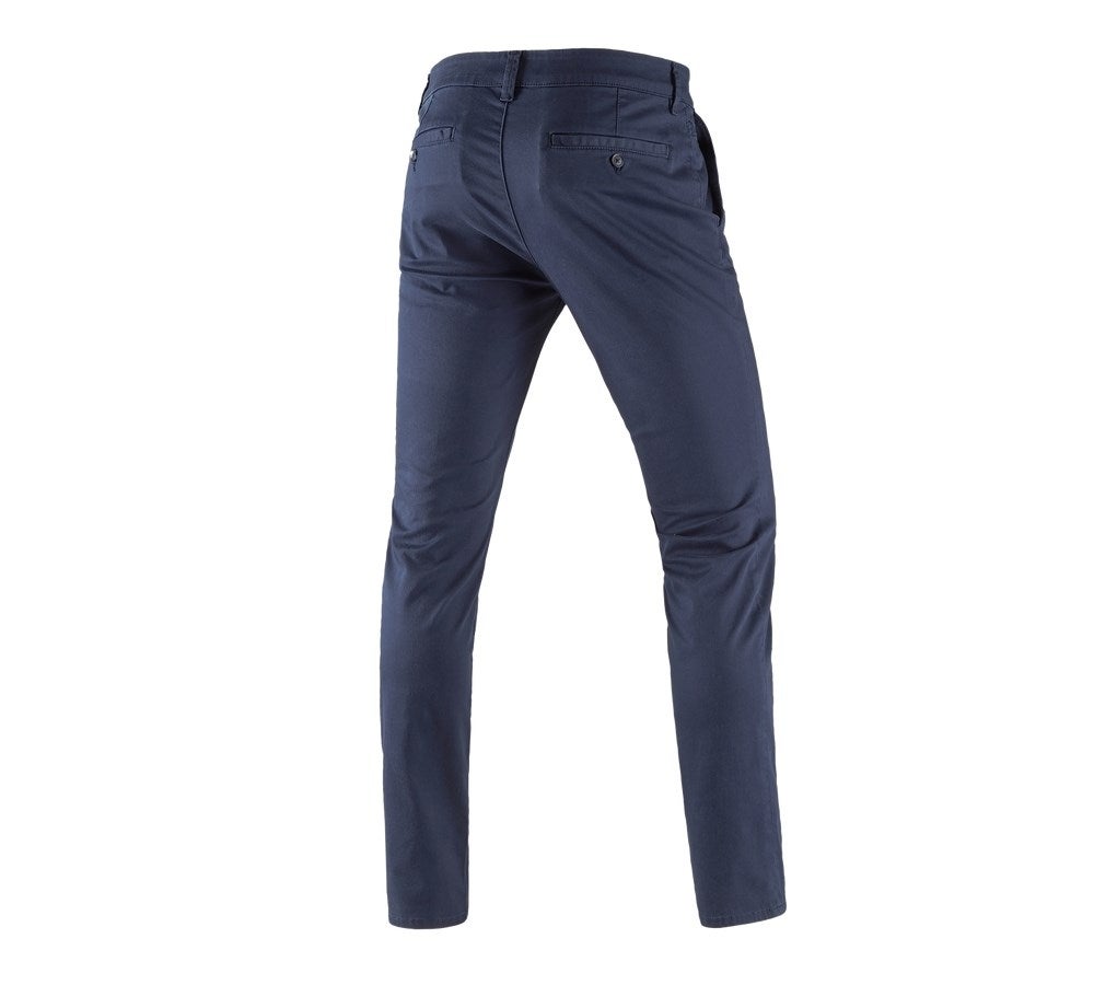 Secondary image e.s. 5-pocket work trousers Chino navy