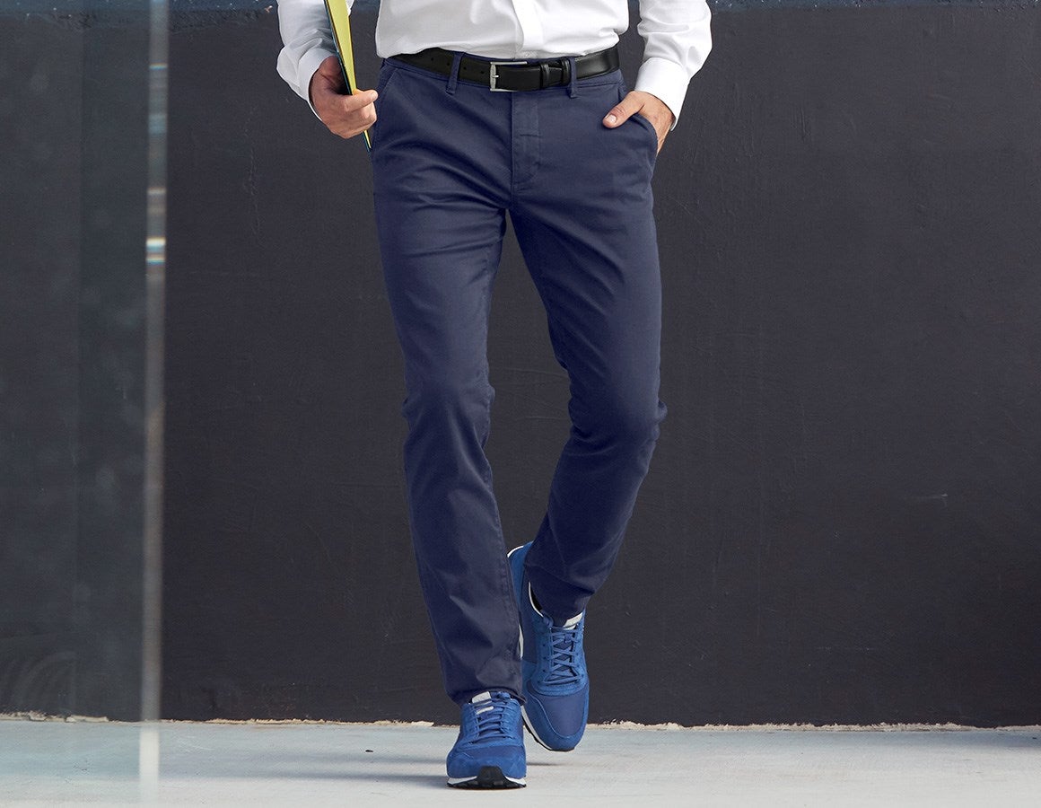 Additional image 3 e.s. 5-pocket work trousers Chino navy