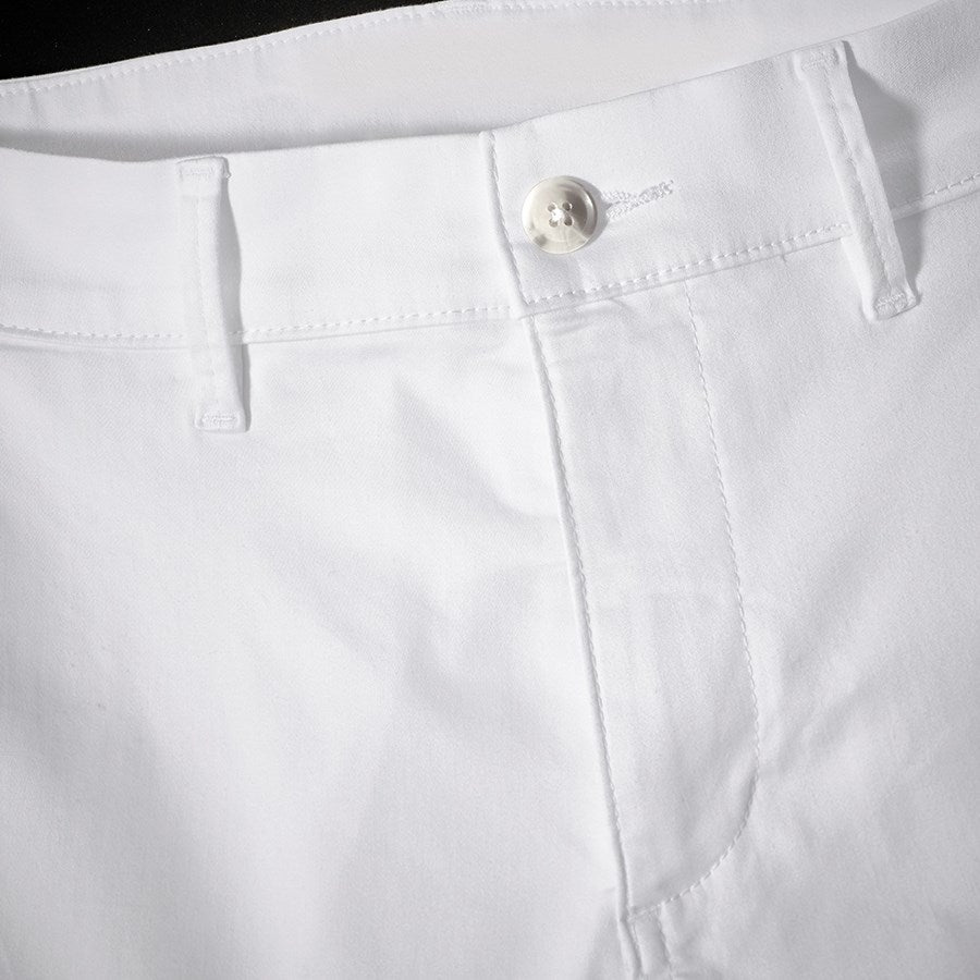 Detailed image e.s. 5-pocket work trousers Chino white