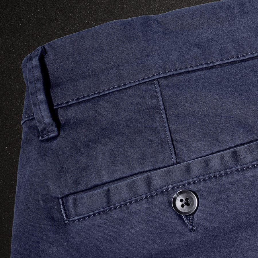 Detailed image e.s. 5-pocket work trousers Chino navy