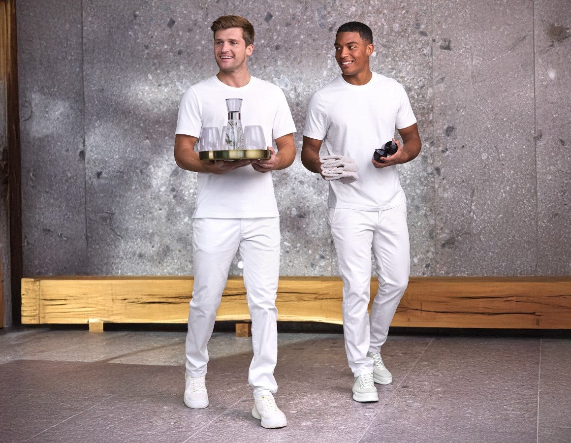 Additional image 2 e.s. 5-pocket work trousers Chino white