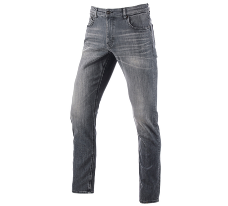 Primary image e.s. 5-pocket stretch jeans, straight graphitewashed