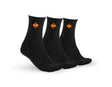 Primary image e.s. Allround socks Classic light/high, pack of 3 black/high-vis yellow