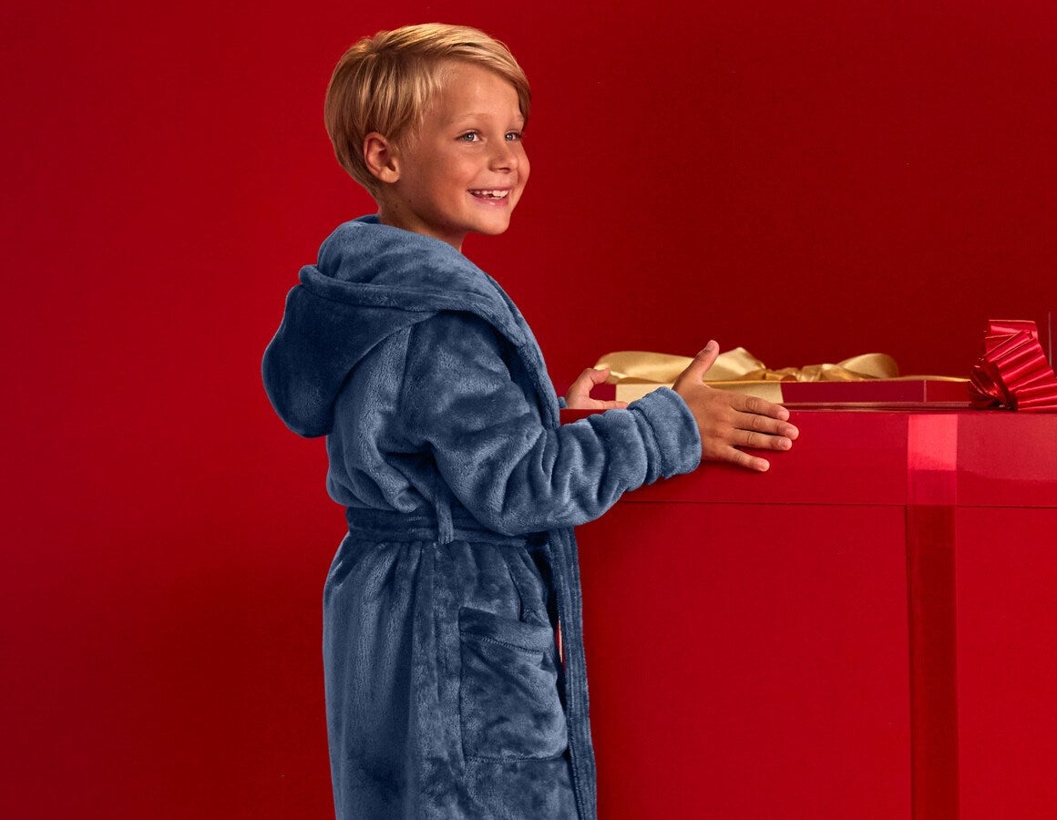 Additional image 2 e.s. Bathrobe, children's nordicblue