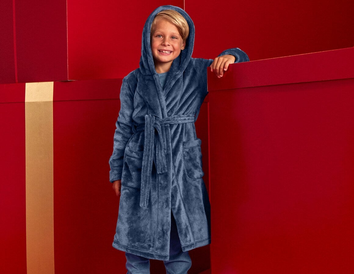 Additional image 3 e.s. Bathrobe, children's nordicblue