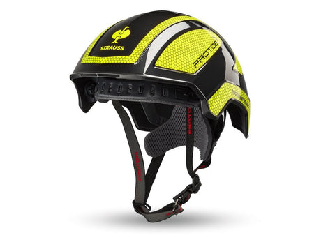 Primary image e.s. Mountaineer and climbing helmet Protos® black/high-vis yellow