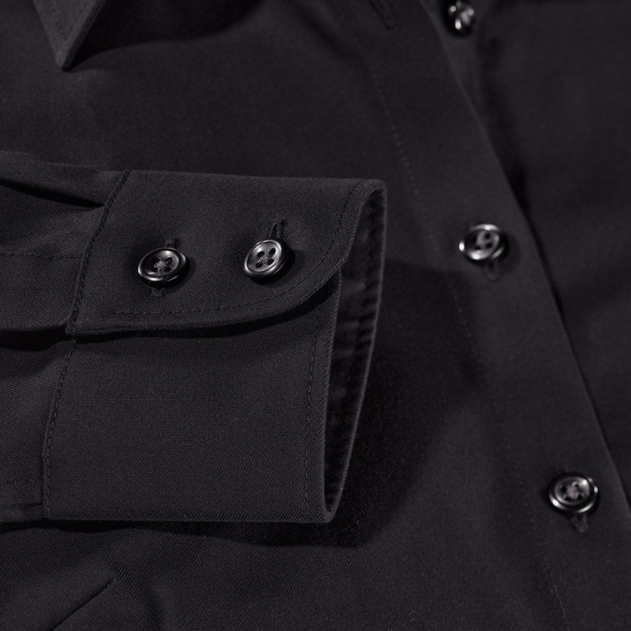 Detailed image e.s. Business blouse cotton str. lad. regular fit black
