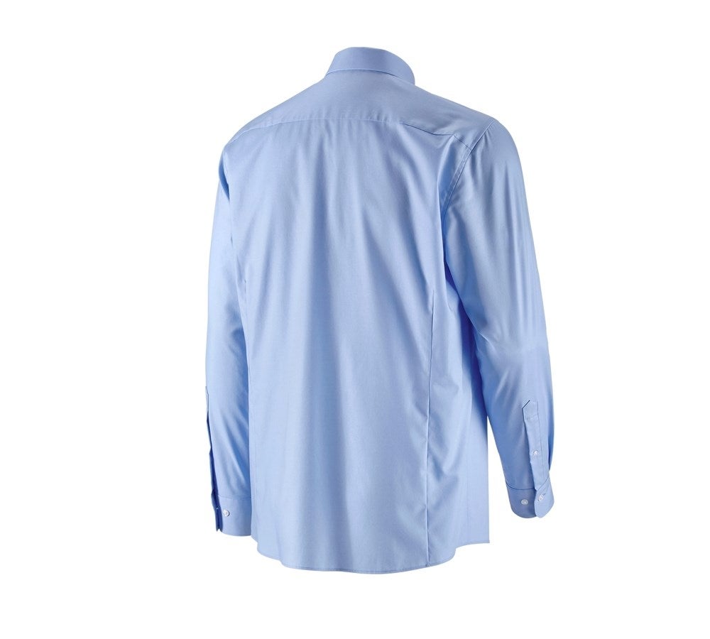 Secondary image e.s. Business shirt cotton stretch, comfort fit frostblue