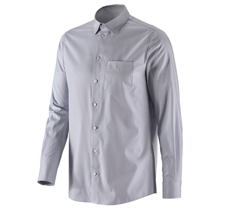 Primary image e.s. Business shirt cotton stretch, regular fit mistygrey