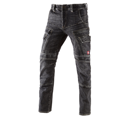 Primary image e.s. Cargo worker jeans POWERdenim blackwashed