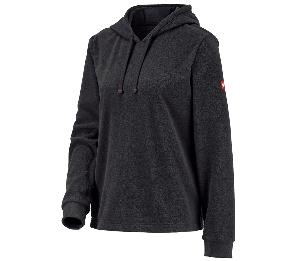 Primary image e.s. Fleece Hoody, ladies' black