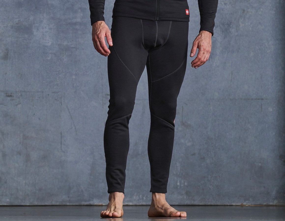 Main action image e.s. functional long-pants thermo stretch-x-warm black