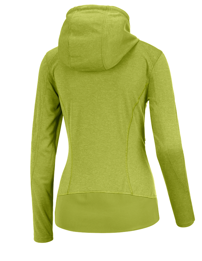 Secondary image e.s. Functional hooded jacket stripe, ladies' maygreen