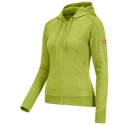 Primary image e.s. Functional hooded jacket stripe, ladies' maygreen