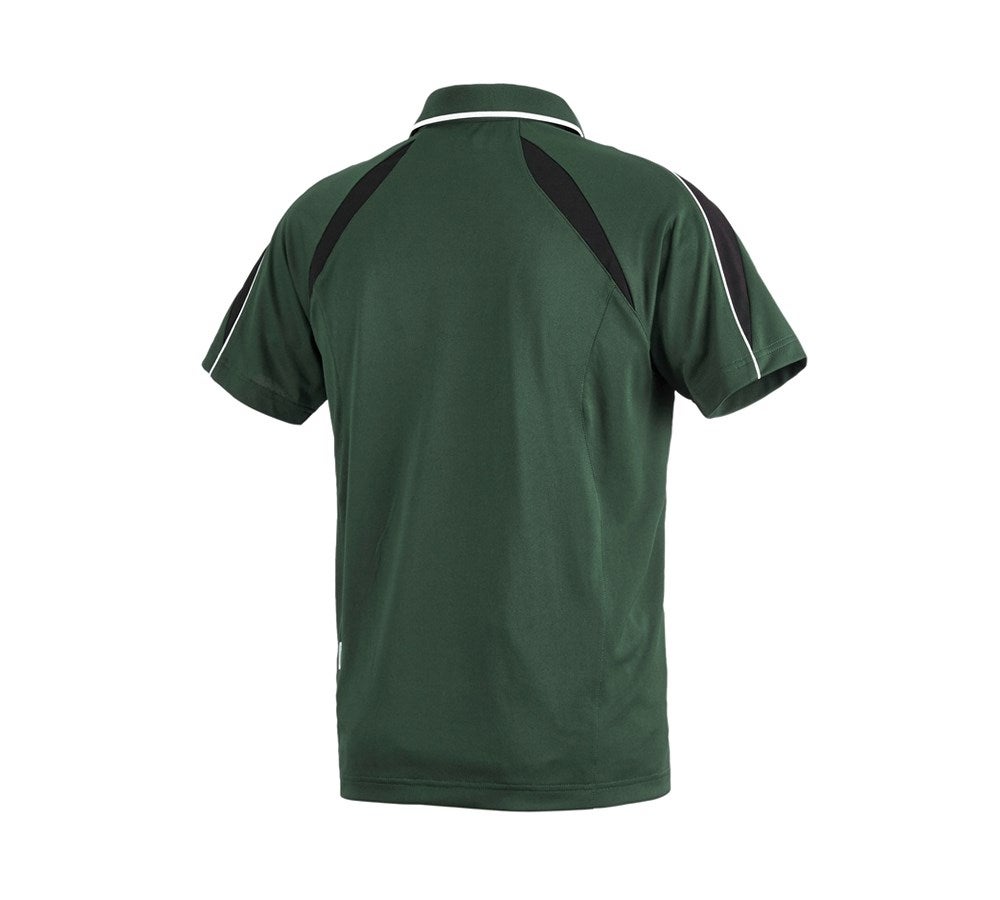 Secondary image e.s. Functional polo-shirt poly Silverfresh green/black
