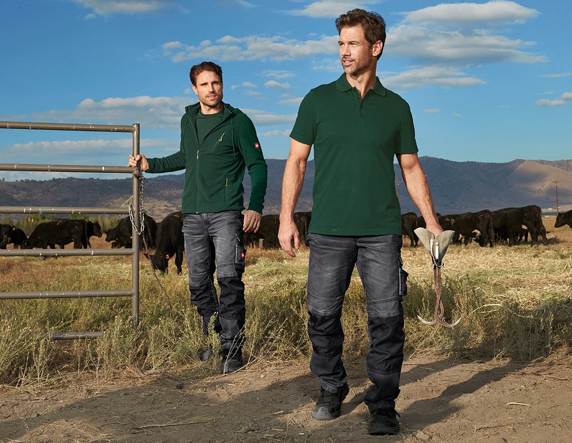Additional image 2 e.s. Functional polo shirt poly cotton green