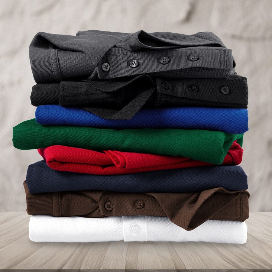 Detailed image e.s. Functional polo shirt poly cotton anthracite